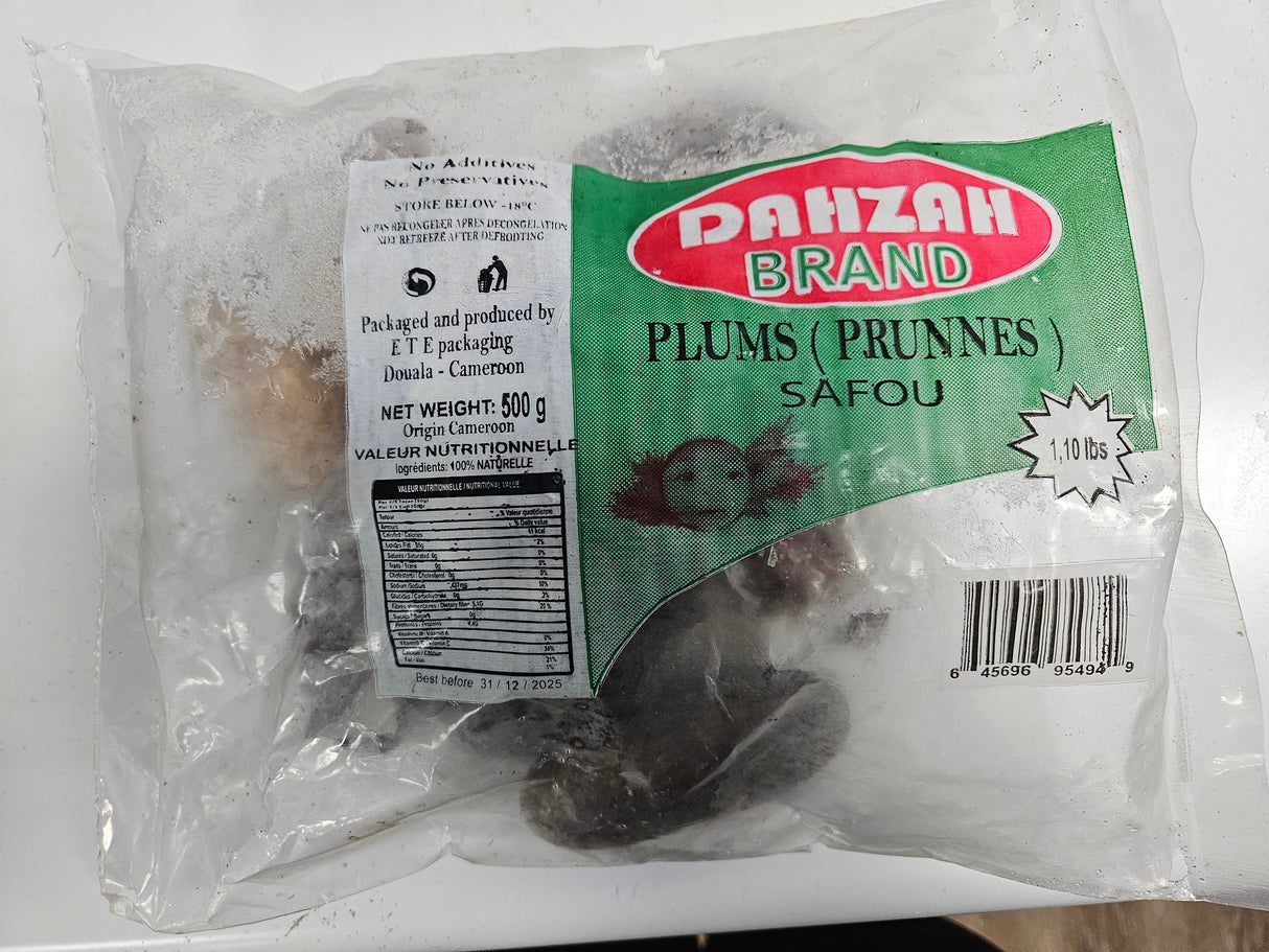 DAHZAH FROZEN AFRICAN PLUMS/PEAR/UBE/SAFOU(500G)