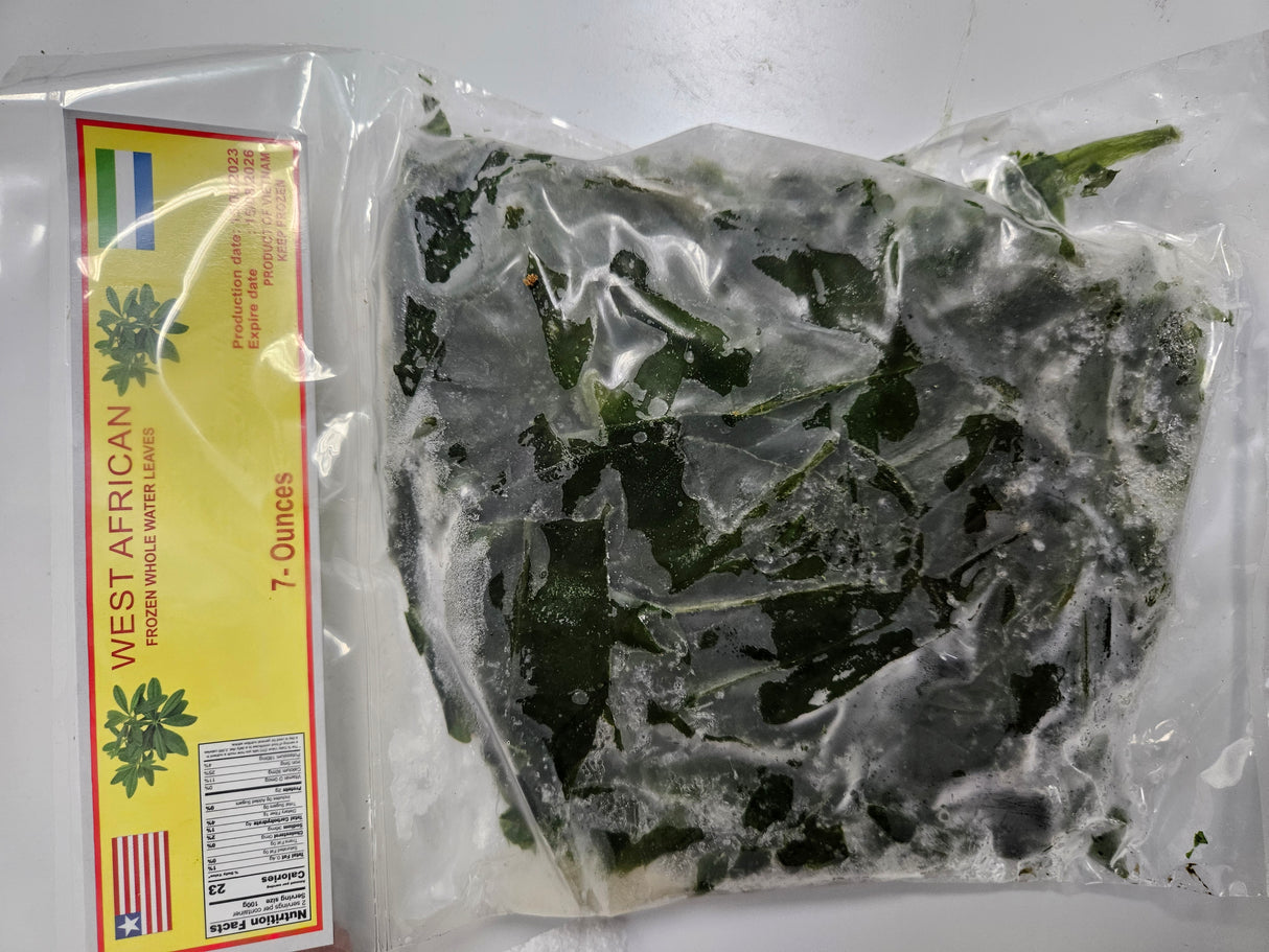 WEST AFRICAN WHOLE FROZEN WATER LEAVES(7OZ)