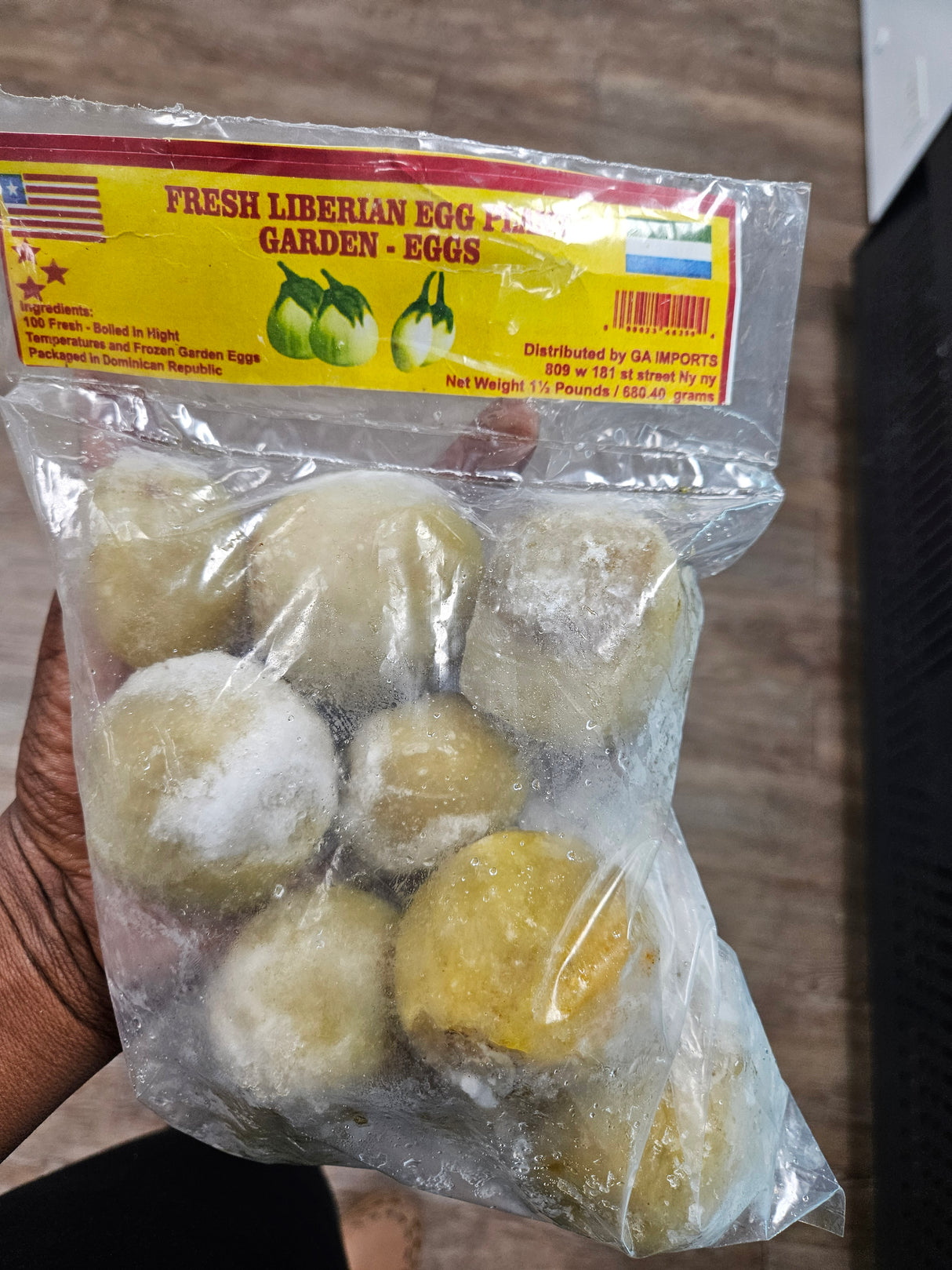 LIBERIA FRESH FROZEN GARDEN EGGS(1.5LBS)