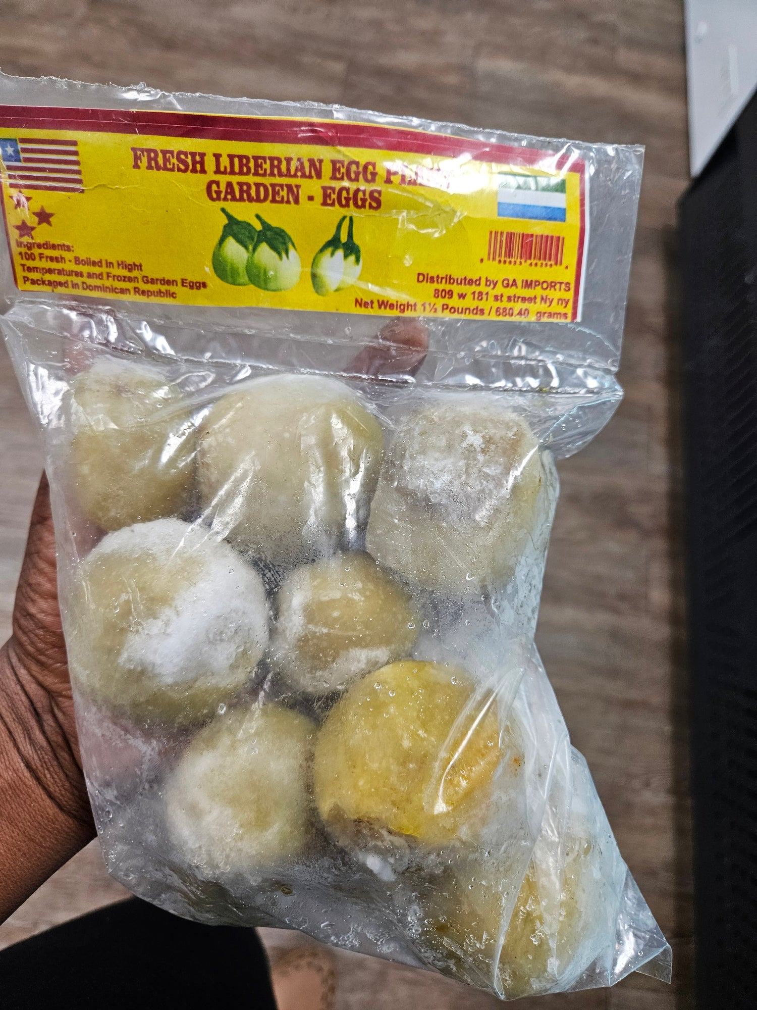 LIBERIA FRESH FROZEN GARDEN EGGS(1.5LBS)