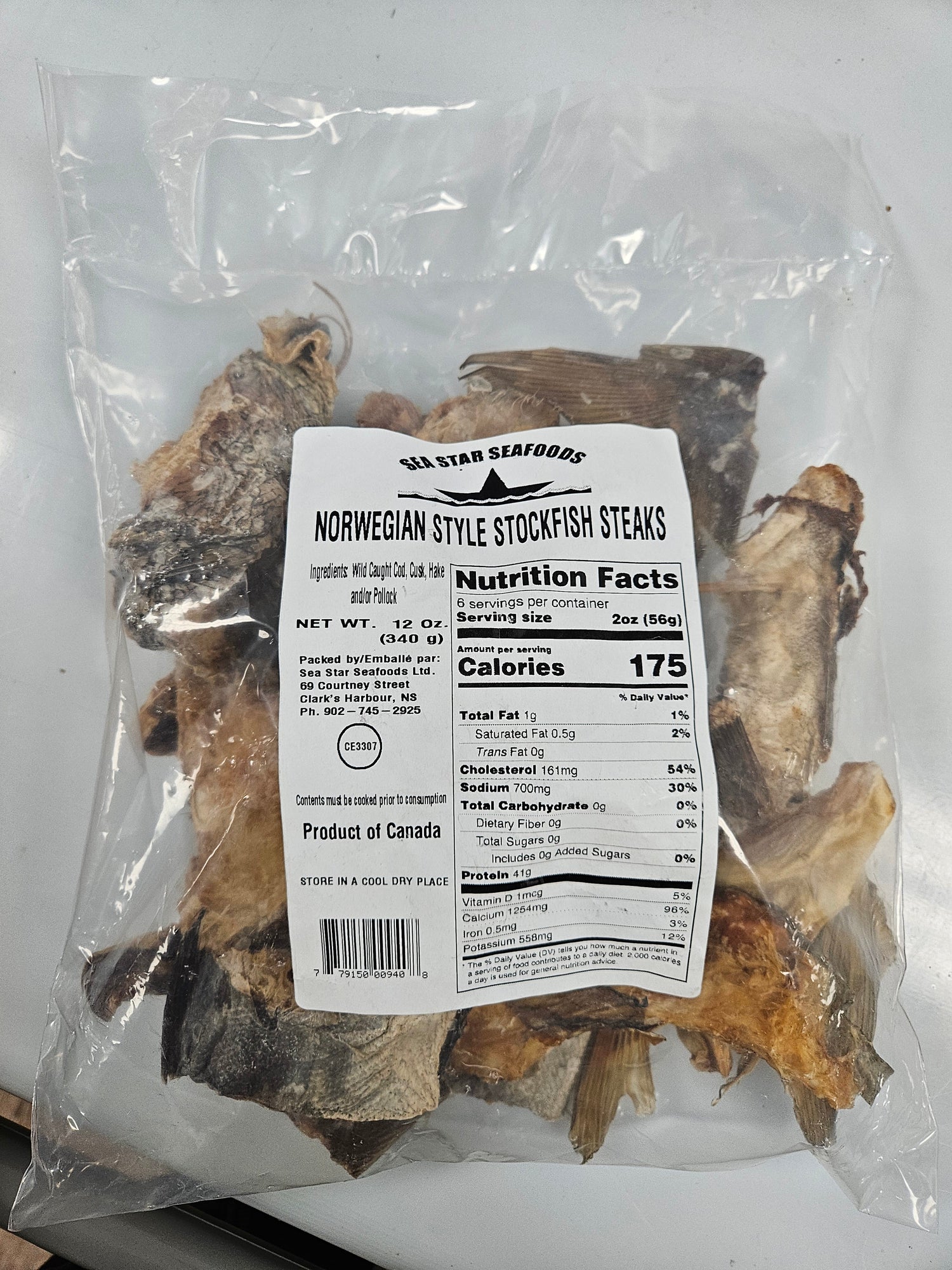 NORWEGIAN STYLE STOCK FISH STEAKS (12 OZ)