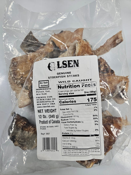 OLSEN'S STOCK FISH STEAKS(12OZ)