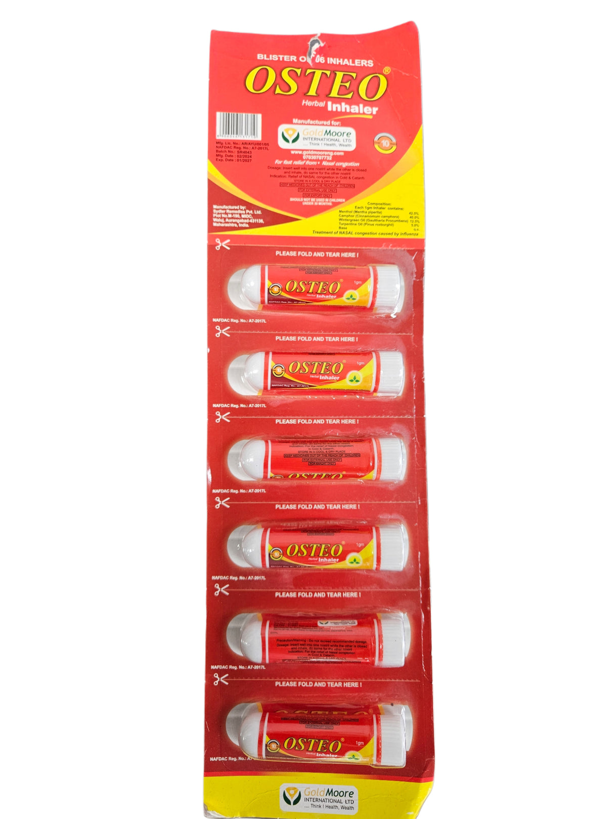 OSTEO INHALER (1 PIECE)