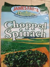 JAMES FARMS FROZEN CHOP SPINACH