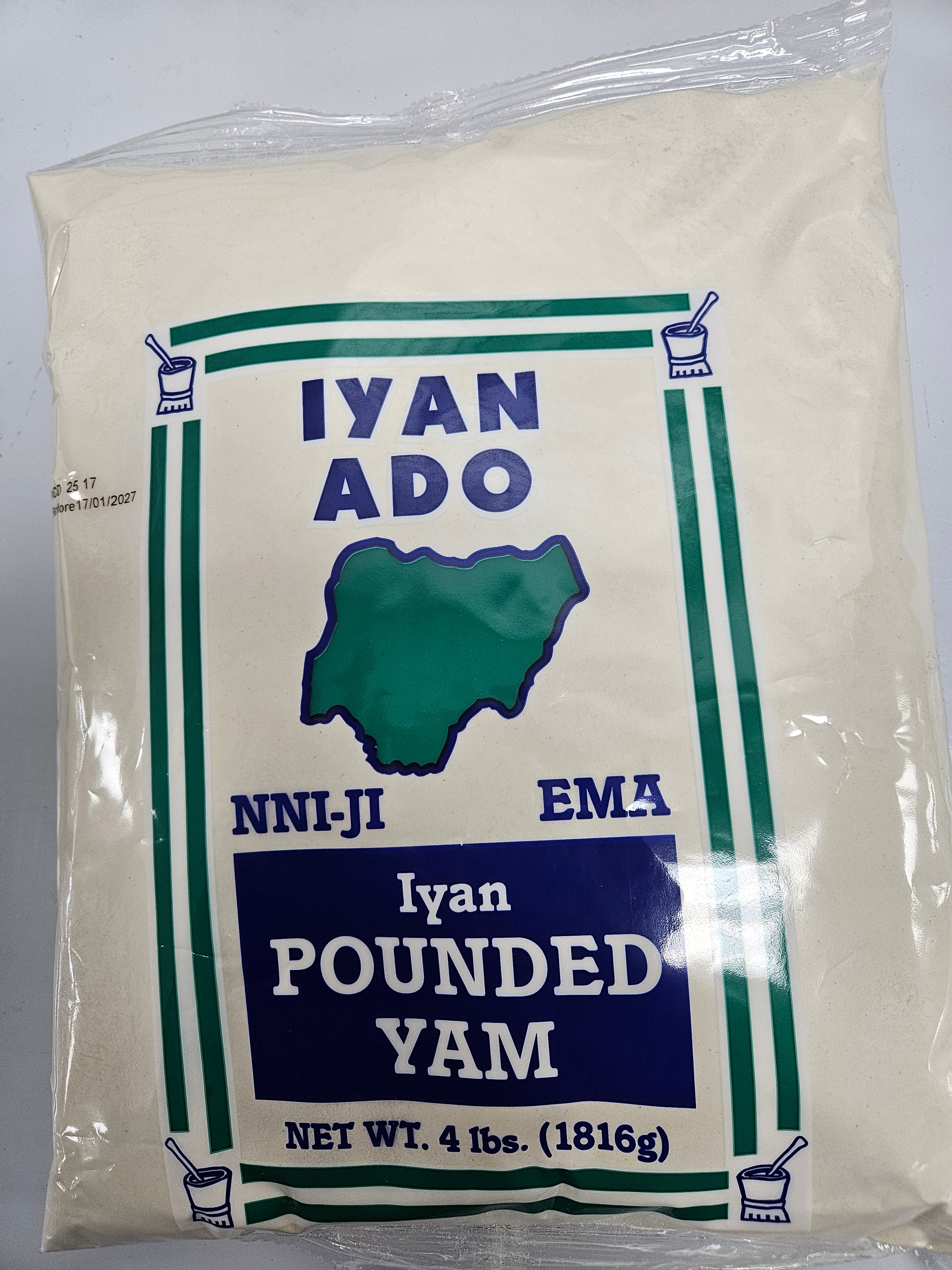 IYAN ADO POUNDED YAM(4LB)
