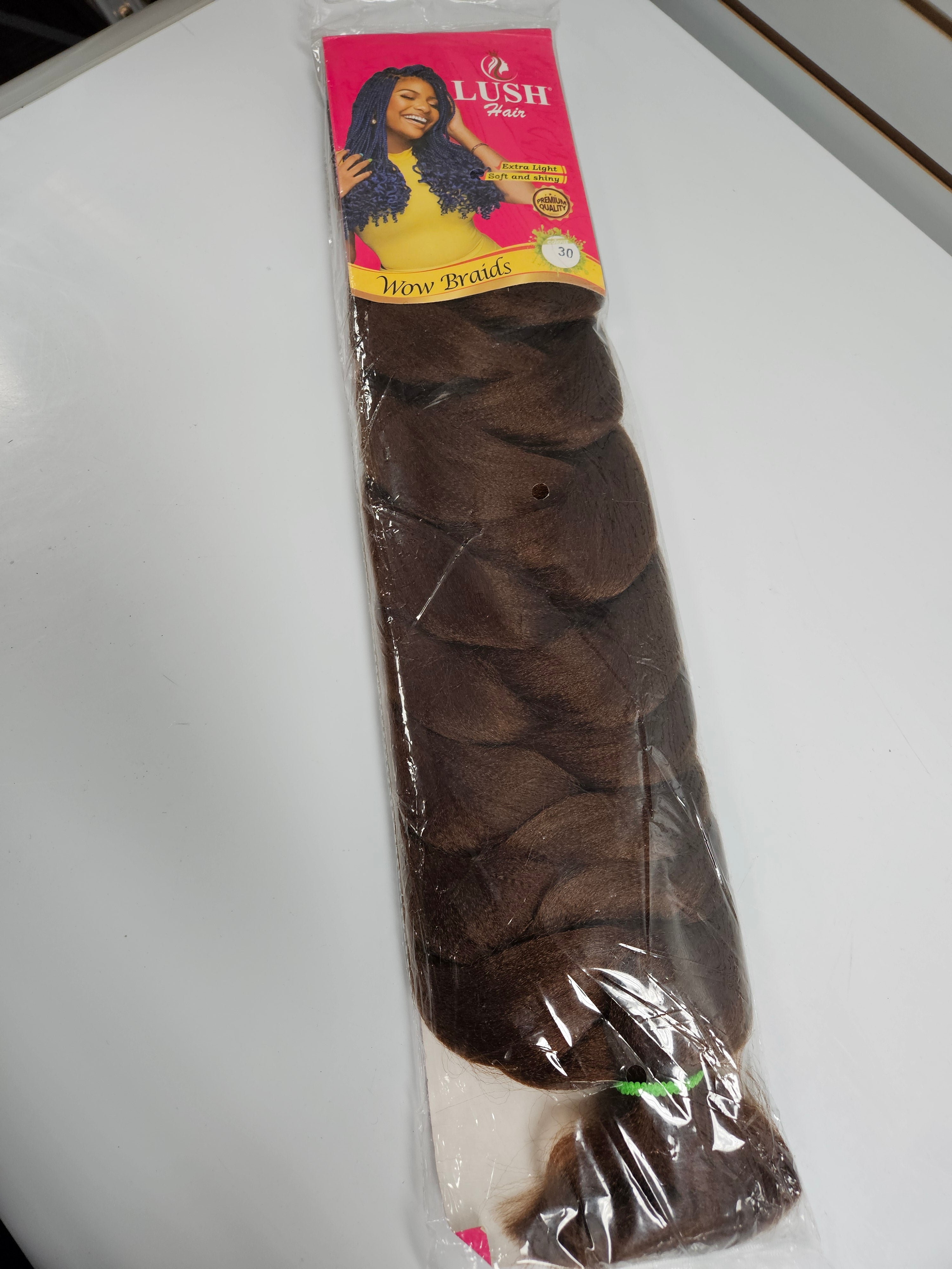 LUSH Wow  ラッシュ ワオッ 2 PACKS Lush Hair Wow Braiding Extension Jumbo Pack 230g, 82