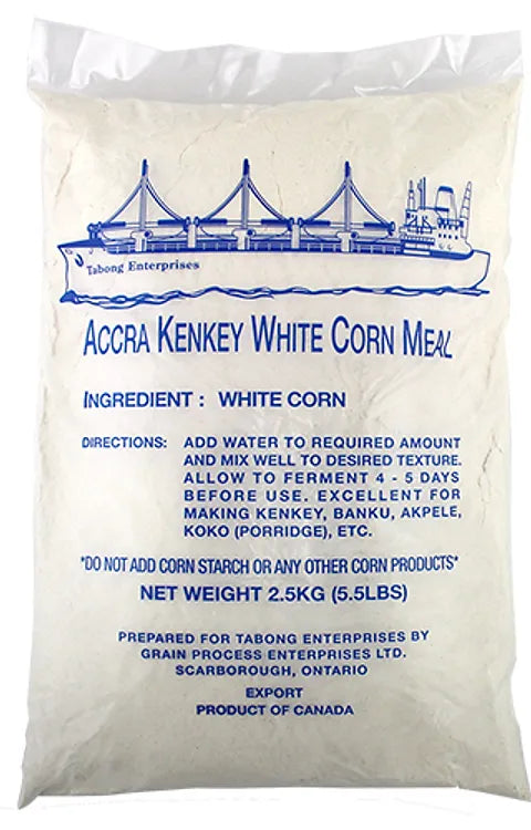 TABONG ENT ACCRA KENKEY WHITE CORNMEAL 5.5LBS