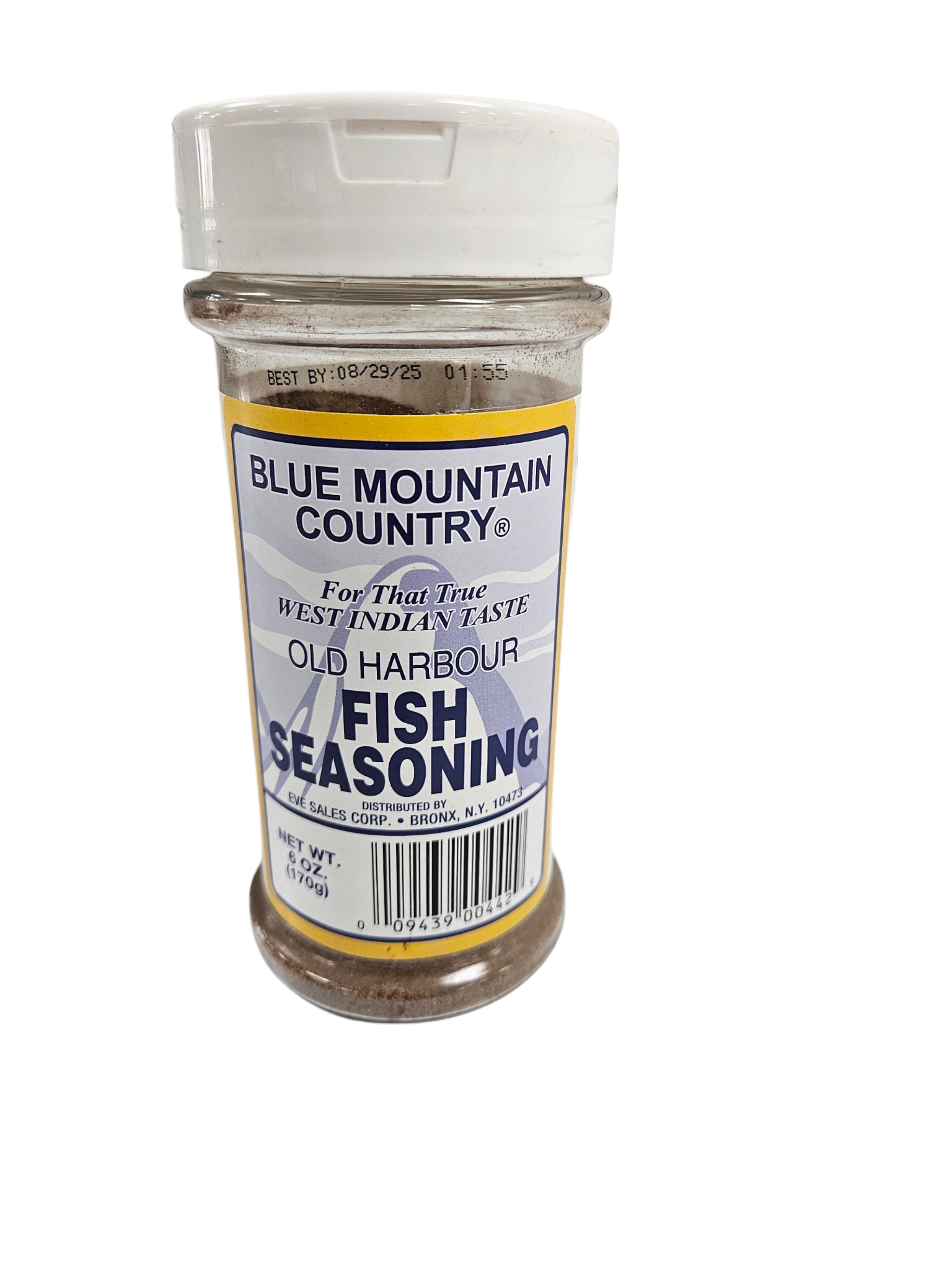 BLUE MOUNTAIN COUNTRY FISH SEASONING (60Z)