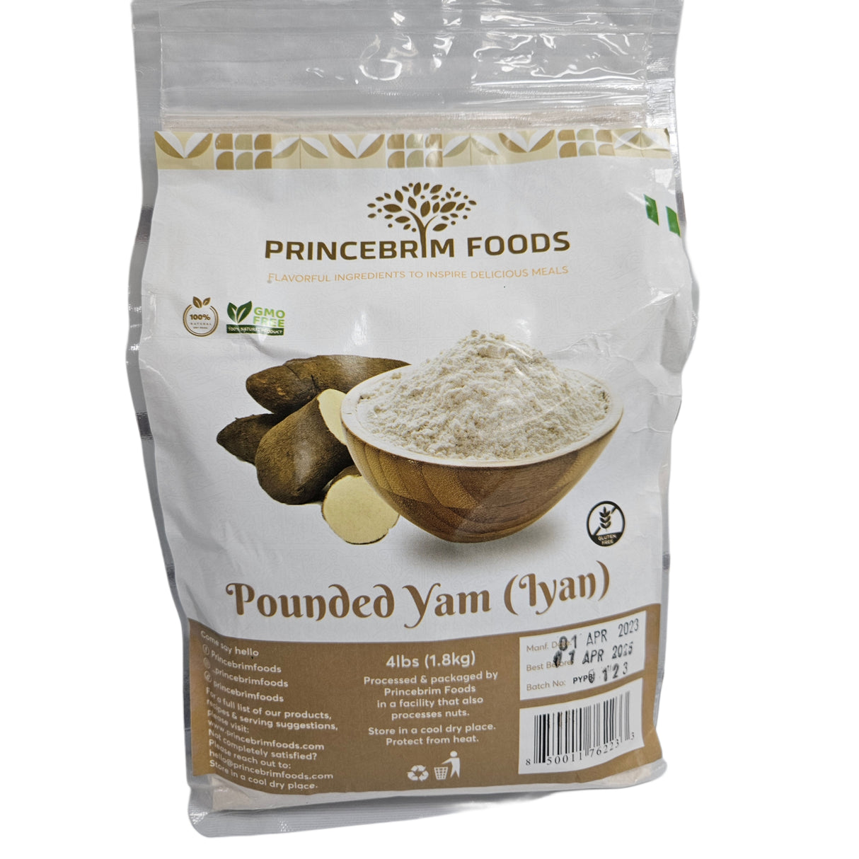 PRINCEBRIM POUNDED YAM 4LBS