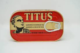 TITUS SARDINE IN SOYBEAN OIL 125G